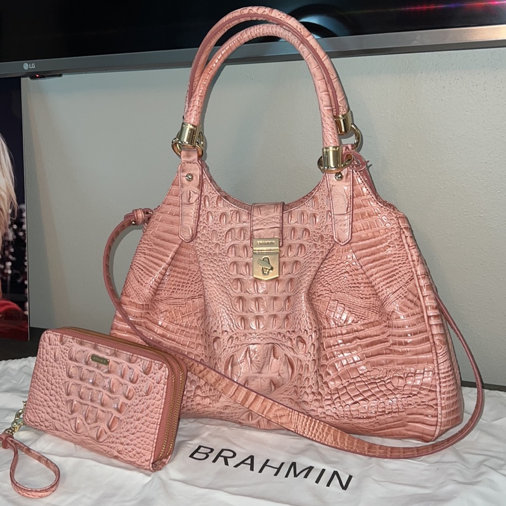 Brahmin purse and wallet set